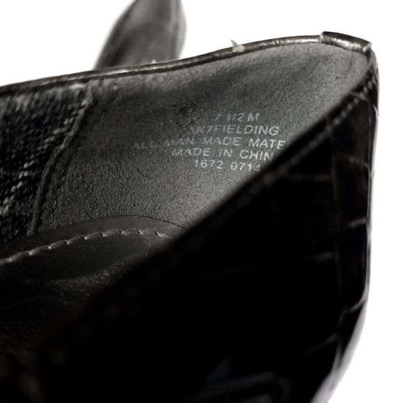 Anne Klein Fielding Silver Faux Leather Embossed Pumps Size 7.5 - Picture 6 of 6